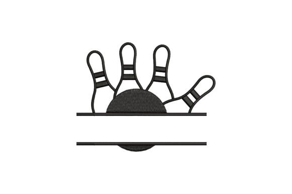 Bowling Split Monogram: A Unique Touch for Personalized Embroidery