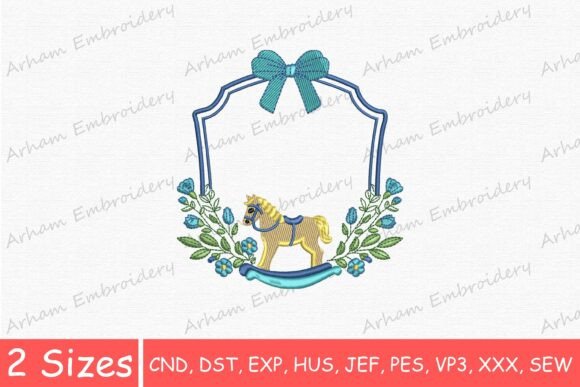 Floral Rocking Horse Monogram with Bow – A Sweet Spot for Craft Fair Sales