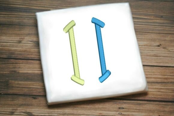 Geometric Split Letter Monogram I: A Modern Touch for Etsy Embroidery Sellers