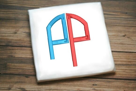 Geometric Split Letter Monogram P: A Sharp Statement for Modern Apparel