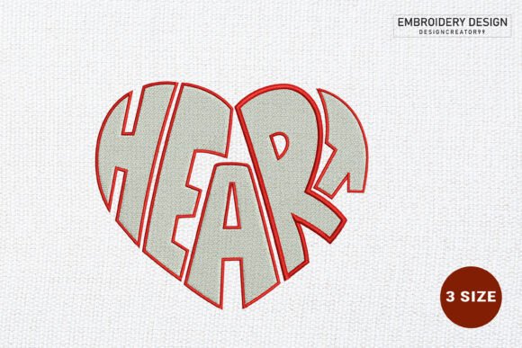 Heart Word Art Monogram Review for Real Embroidery Projects