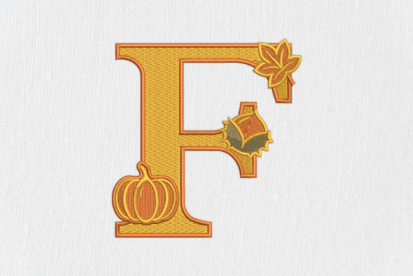 Letter F Autumn Monogram: A Seasonal Touch for Personalized Gifts