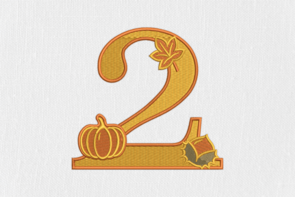Number 2 Autumn Monogram Review for Real Embroidery Projects