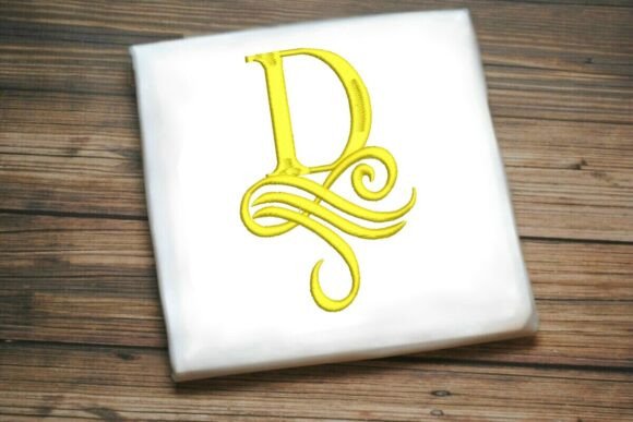 Oceanic Flourish Monogram D: A Designer’s Review for Boutique Sweatshirt Embellishment