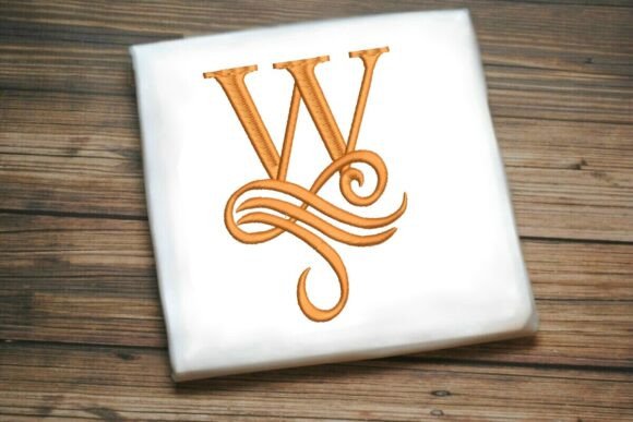 Oceanic Flourish Monogram W Review for Holiday Embroidery