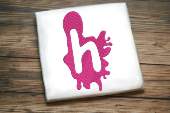 Paint Splash Monogram h: A Bold, Artistic Touch for Modern Embroidery Projects