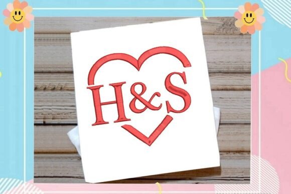 Red Heart Split Monogram: A Romantic Touch for Personalized Gifts