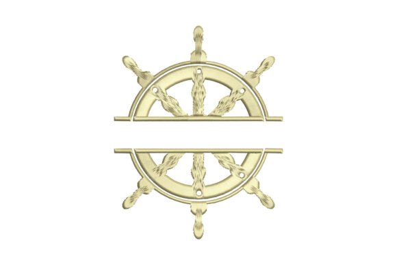 Ship Wheel Monogram: A Coastal Charm for Etsy Sellers