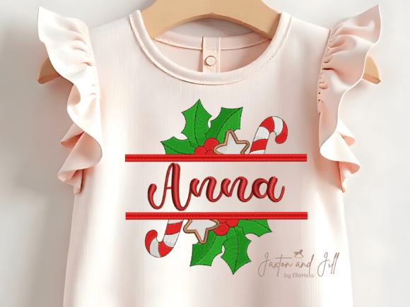 Split Christmas Monogram Frame: A Holiday Embroidery Design That Sells