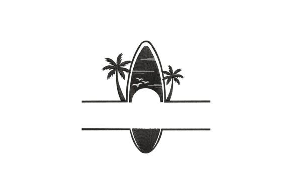 Tropical Surfboard Monogram Review for Real Embroidery Projects